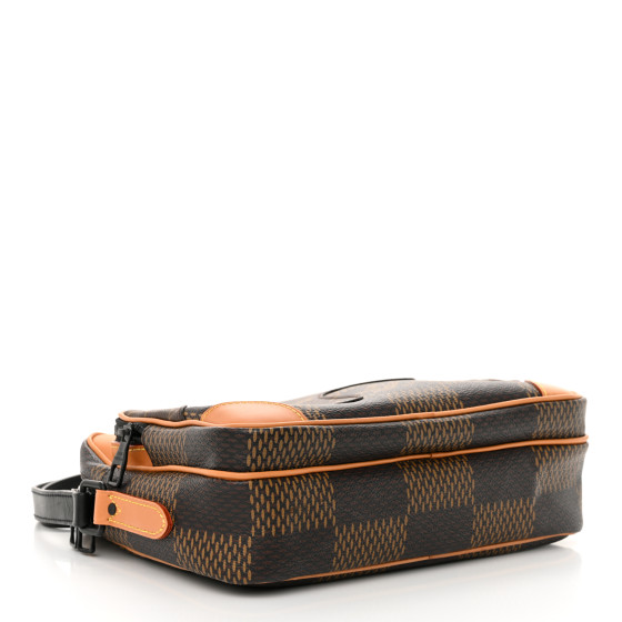限定コラボ【LV × NIGO】Nil メッセンジャー バッグ Damier Louis Vuitton Nigo Nil Messenger Damier Ebene Giant Brown