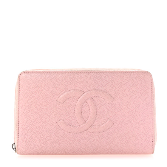 CHANEL ピンク 約20cm CHANEL Caviar Large Timeless CC Zip Around Wallet Pink
