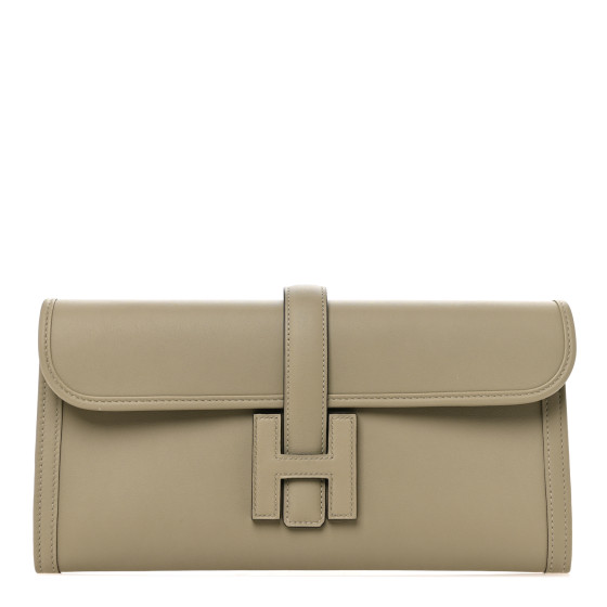 HERMES Swift Jige Elan 29 Clutch Sauge 1678997 | FASHIONPHILE