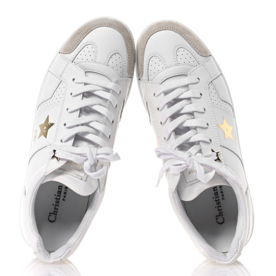 スニーカー Dior Star Suede Calfskin & Calfskin Sneaker CHRISTIAN DIOR Calfskin Suede Dior Star Low Top Sneakers