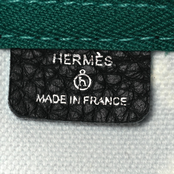 HERMES Cotton Goatskin Navette Petit H Pouch GM 1670959