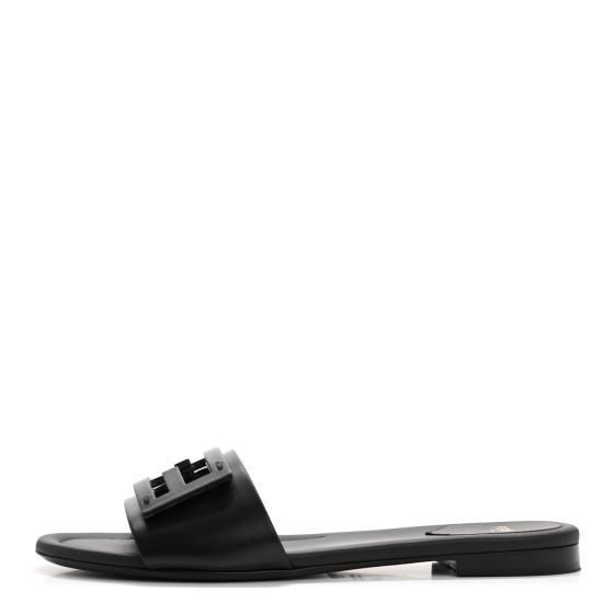 サンダル・ミュール Fendi Black Nappa Leather Baguette Mules Black Leather Baguette Mules - Fendi - Women | WE IN STYLE