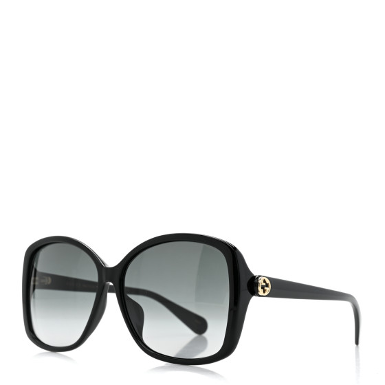 サングラス Gucci Sunglasses GG0950SA 001 Black Horn Asian Fit Gucci™ GG0950SA 001 61 Black Sunglasses