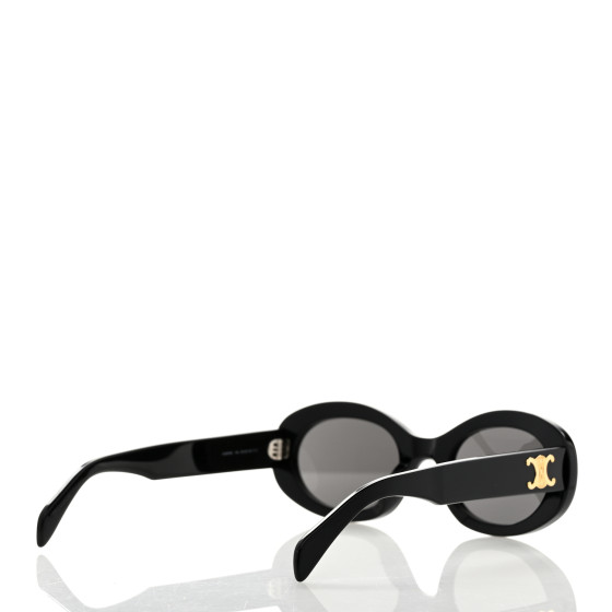 CELINE Acetate Triomphe 01 Sunglasses Black 1678144