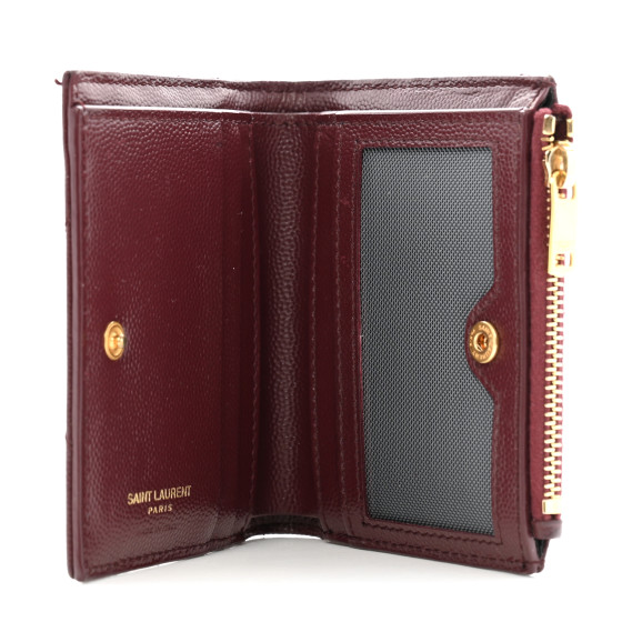 ☆人気☆【SAINT LAURENT】☆Monogram zipped card holde.r☆ Saint Laurent YSL Monogram Small Ziptop Card Case in Grained