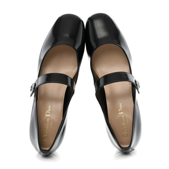 CHRISTIAN DIOR Brushed Calfskin Uniform 30mm Pumps 37.5