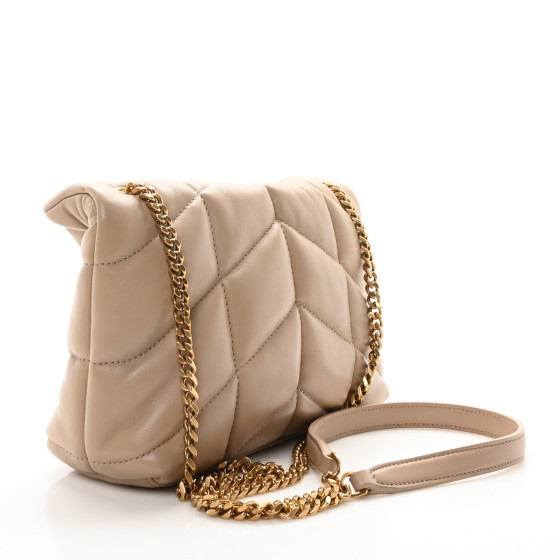 SAINT LAURENT Lambskin Quilted Toy Loulou Puffer Monogram