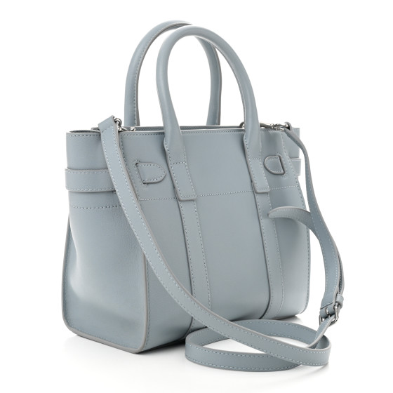 MULBERRY Silky Calfskin Mini Zipped Bayswater Cloud 1671898