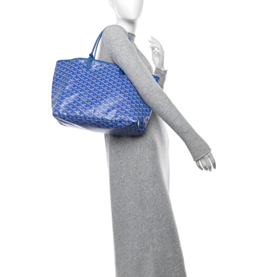 Goyard サンルイpm スカイブルー 極美品 ほぼ未使用に近い】GOYARD ゴヤール サンルイPM トート