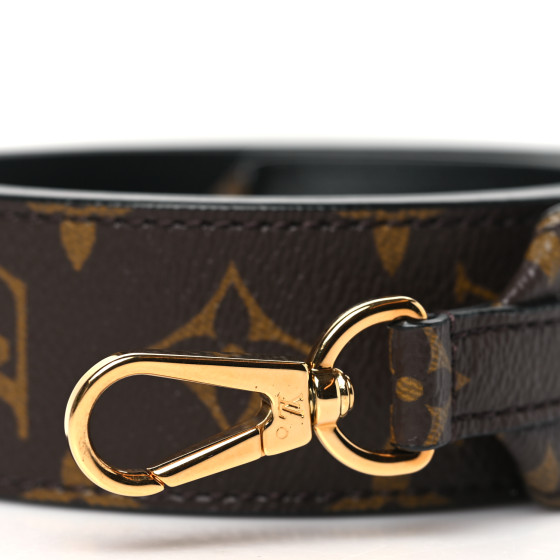 LOUIS VUITTON Monogram Bandouliere Shoulder Strap Black