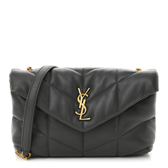 SAINT LAURENT Lambskin Quilted Toy Loulou Puffer Monogram