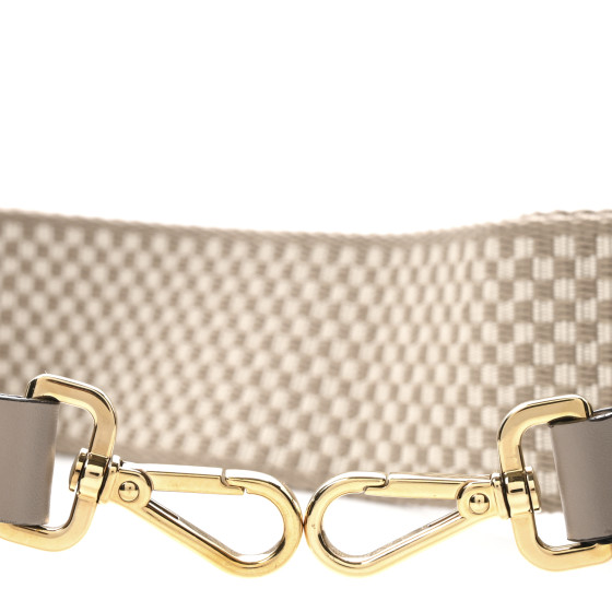FENDI Ribbon Vitello King Logo Embossed Gingham Woven