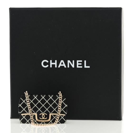 [CHANEL]★Classic bag brooch★ブローチ CHANEL Crystal Large CC Brooch Silver 1684982 | FASHIONPHILE