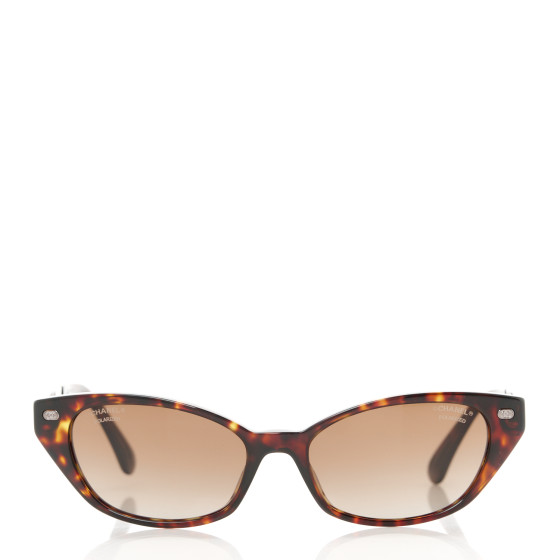 CHANEL Acetate CC Cat Eye Sunglasses 5438-Q Tortoise 1603802