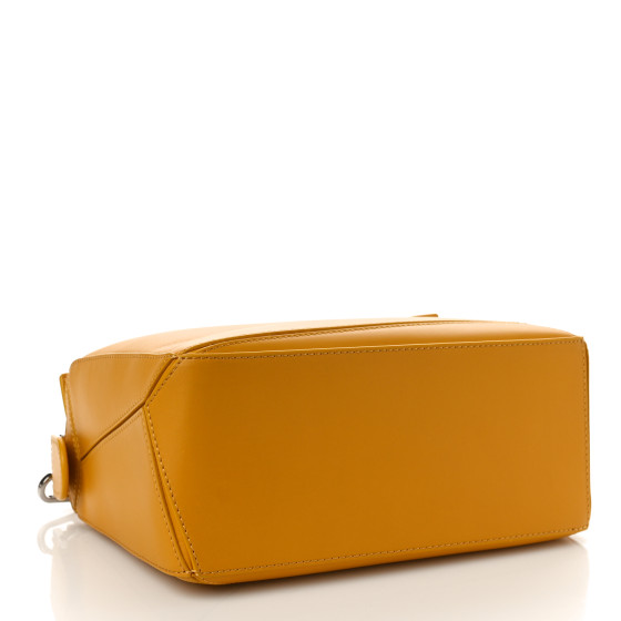 LOEWE Satin Calfskin Small Puzzle Edge Bag Sunflower 1411194
