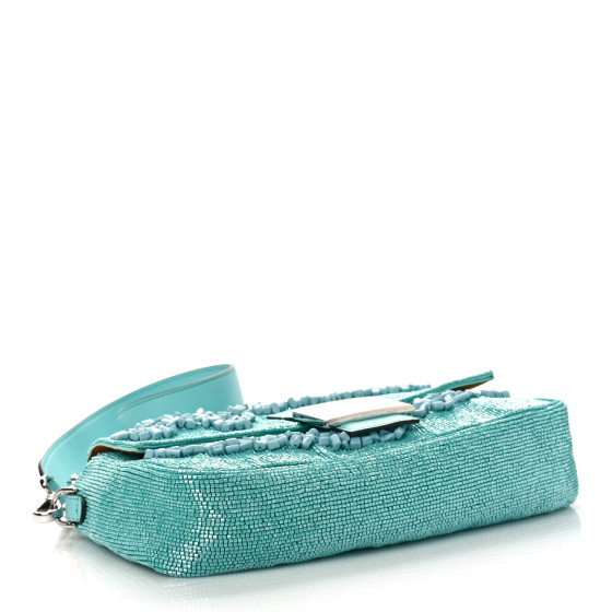 FENDI Rolling Stone Vitello Seta Bead Embroidered Re-Edition