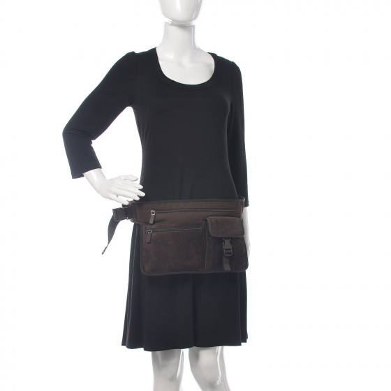 MIU MIU Suede Belt Bag Brown 427079 | FASHIONPHILE