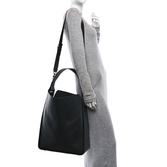BALENCIAGA Calfskin Logo Embossed Tool 2.0 North-South Tote