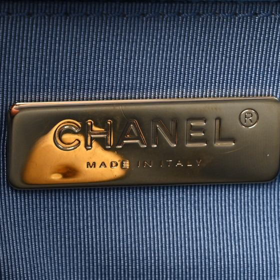 CHANEL Sequin Quilted Medium Chanel 19 Flap Light Blue