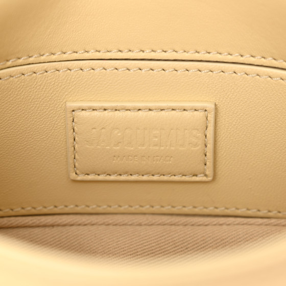 JACQUEMUS Padded Lambskin Le Petit Bambimou Light Beige