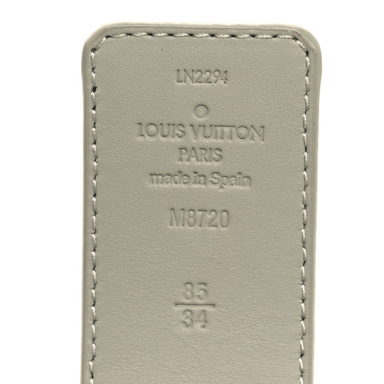 LOUIS VUITTON Monogram Eclipse 40mm LV Initiales Reversible