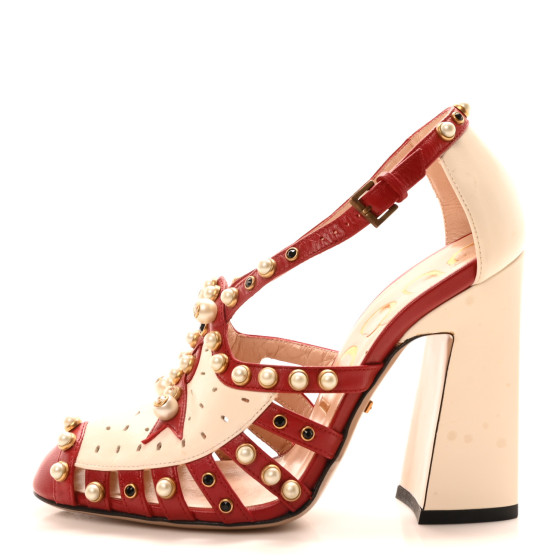 GUCCI ミュール 36C Gucci Women's Size 36 Embroidered Mesh Mules