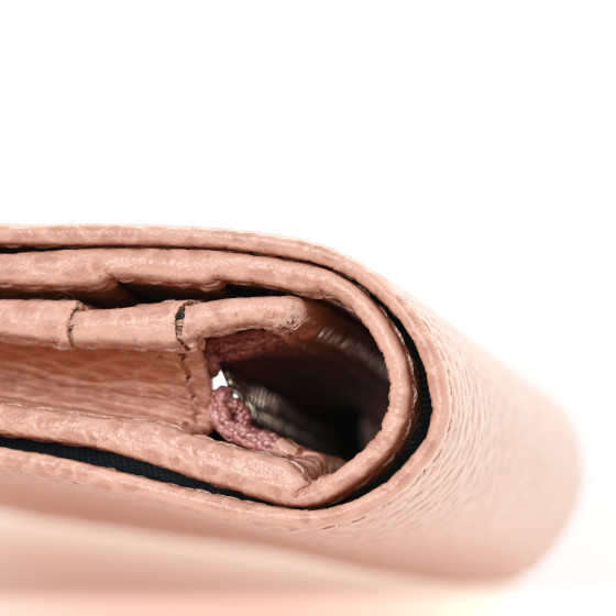 GUCCI カードケース PERFECT PINK GUCCI Dollar Calfskin Enamel Monochrome GG Marmont Card Case