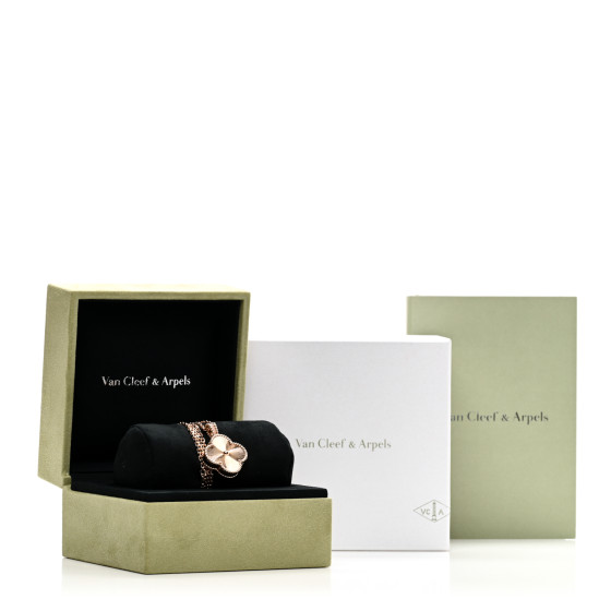 Van Cleef & Arpels 時計ケース VAN CLEEF & ARPELS 18K Rose Gold Diamond Mother of Pearl
