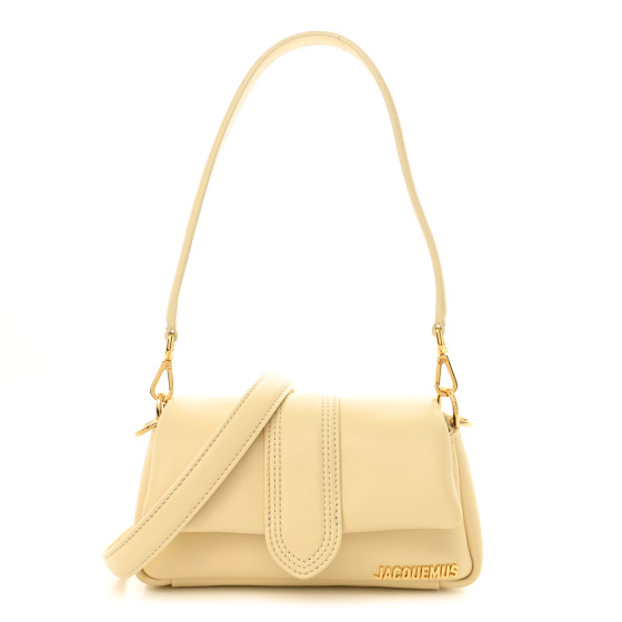 JACQUEMUS Padded Lambskin Le Petit Bambimou Light Beige