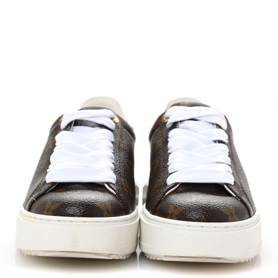 LOUIS VUITTON Patent Monogram Frontrow Sneakers 37 1685089