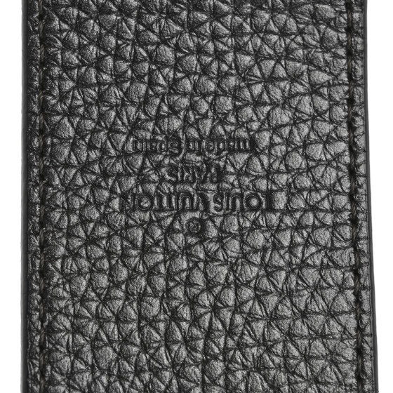 LOUIS VUITTON Taurillon Bandouliere Shoulder Strap Black