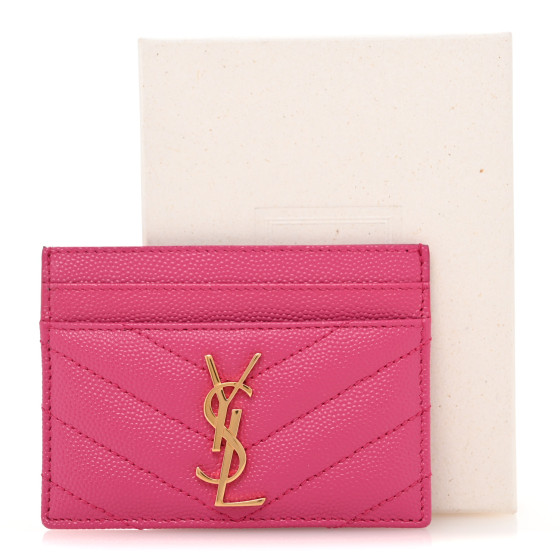 SAINT LAURENT Grain De Poudre Matelasse Chevron Monogram
