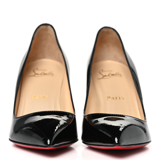 極美品クリスチャンルブタン pigalle パテント ブラック35 CHRISTIAN LOUBOUTIN Patent Pigalle 85 Pumps 35 Black 1683759