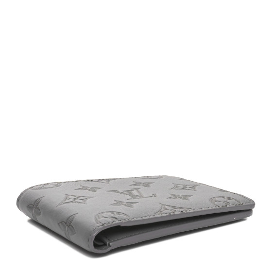 ルイ LOUIS VUITTON Calfskin Monogram Shadow Multiple Wallet