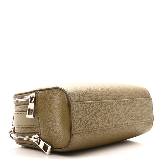 LOEWE Soft Grained Calfskin Mini Camera Bag Khaki Green