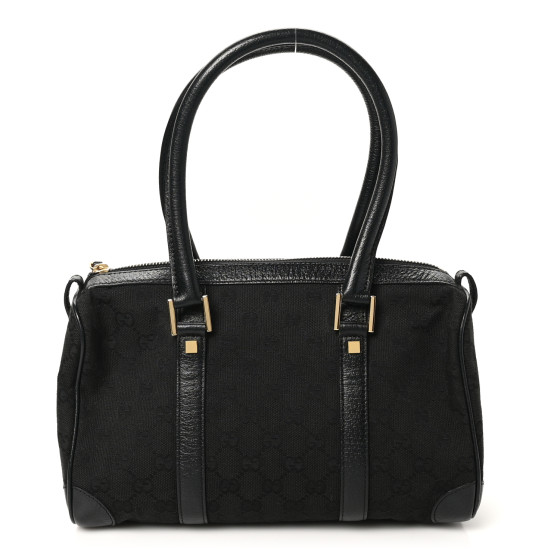 GUCCI Monogram Boston Bag Black