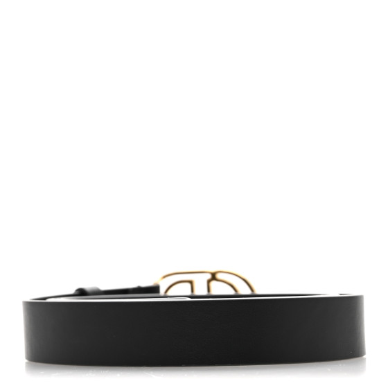 CHRISTIAN DIOR Calfskin 30 Montaigne Cut-Out CD Belt 90 36