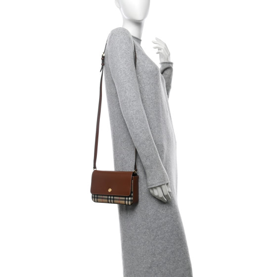 BURBERRY Calfskin Vintage Check New Hampshire Bag Archive