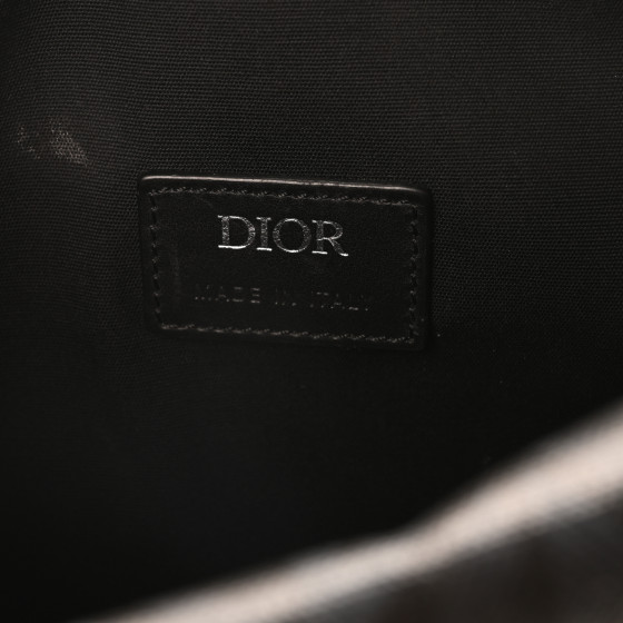 CHRISTIAN DIOR Canvas CD Diamond Lingot 22 Bag Black 1681795