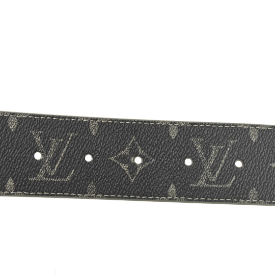 LOUIS VUITTON Monogram Eclipse 40mm LV Initiales Reversible