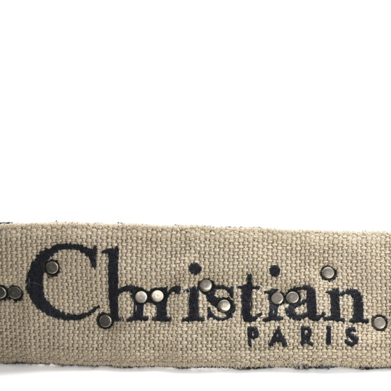 CHRISTIAN DIOR Oblique Studded Shoulder Strap Blue 1684291