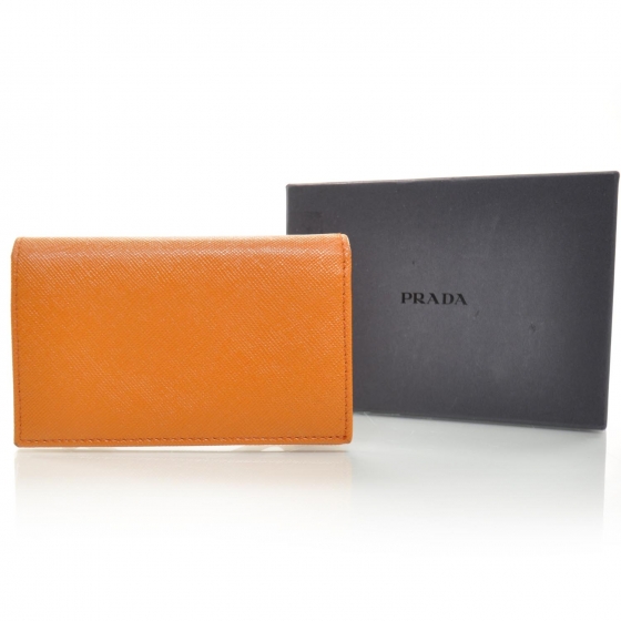財布・小物その他 Prada Orange Leather Wallet Prada Orange Ostrich Leather Wallet ○ Labellov ○ Buy and