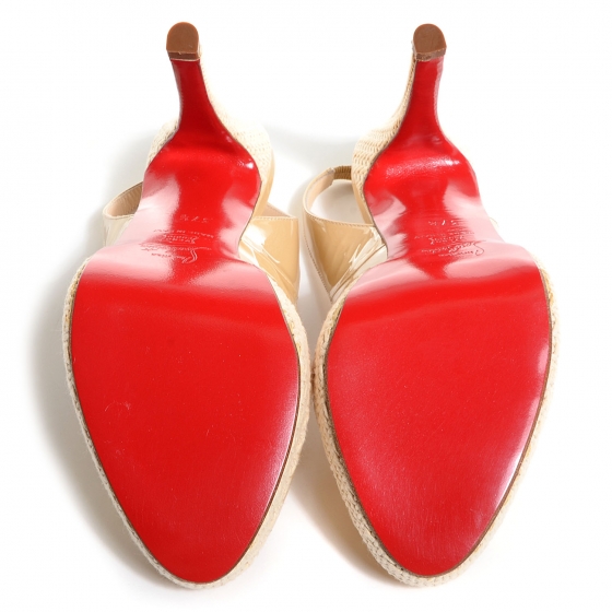 CHRISTIAN LOUBOUTIN Patent YoYo Zeppa 120 Platform Slingback