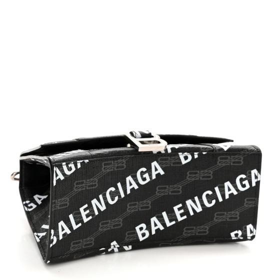 ★送料関税込★BALENCIAGA BBエンボスロゴ トップハンドルバッグ BALENCIAGA Coated Canvas BB Monogram Allover Logo Small