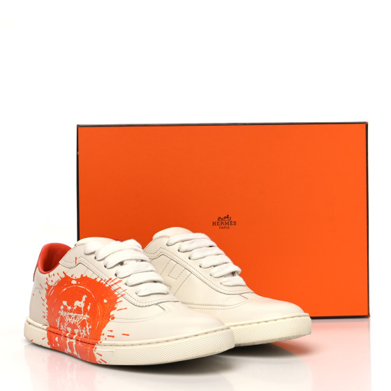 エルメス HERMES Swift Printed Peinture Fraiche Quicker Sneakers 36.5