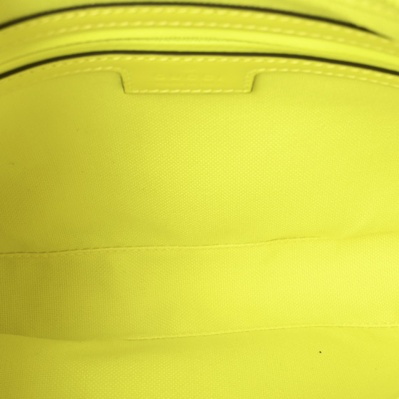 GUCCI Rubber Effect Monogram GG Crossbody Bag Fluorescent
