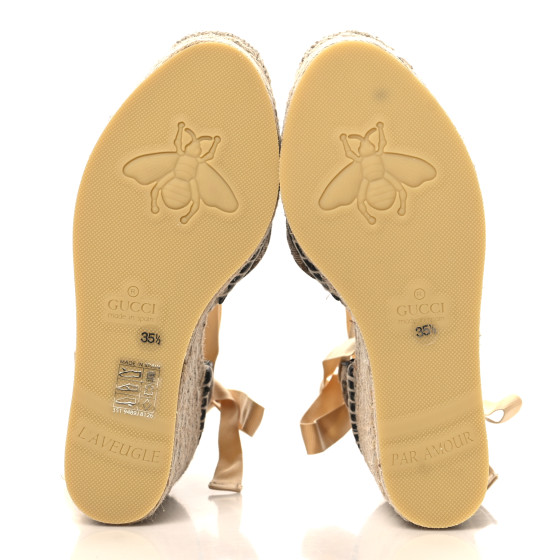 GUCCI3500Ｌレディース GUCCI Monogram Matelasse GG Marmont Ankle Wrap Platform 35