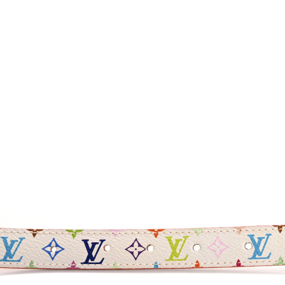 Louis Vuitton モノグラム ベルト 90/36 LOUIS VUITTON Monogram Multicolor Belt 90 36 White 1687221