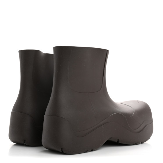 BOTTEGA VENETA Rubber Mens Puddle Ankle Boots 45 Fondant
