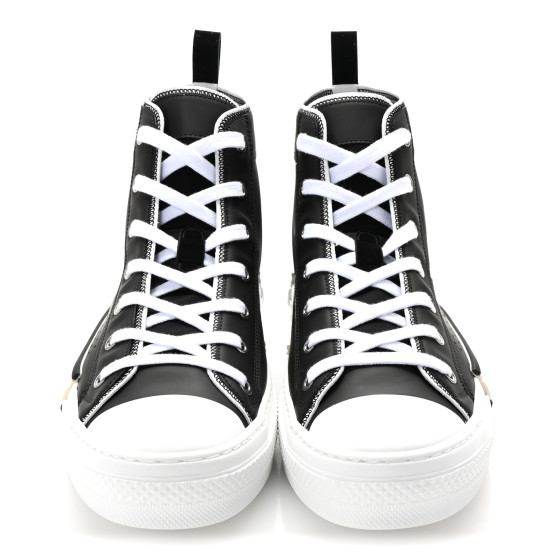 CHRISTIAN DIOR Nylon Calfskin Mens B23 High Top Sneakers 42